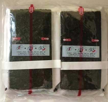 50 برگ Yaki نوری جلبک دریایی اونیگیری نوری Wrapper