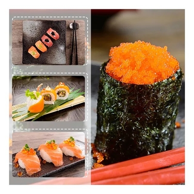500 گرم پرتقال چاشنی شده Capelin Roe Masago برای غذاهای ژاپنی
