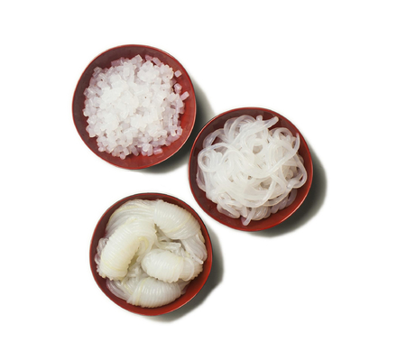 آشپزی کم کربوهیدرات Shirataki Konjac Noodle کم شکر نیمه شفاف