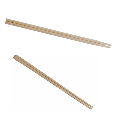 چوب دستی های یکبار مصرف بامبو OEM 18.5cm 20.5cm Twins Cut Top
