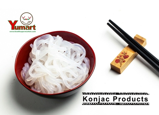 نودل بی مزه ژاپنی Shirataki Konjac برای شکل فتوچین اسپاگتی