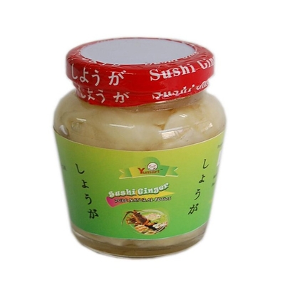 سوشی ژاپنی زنجبیل خوشمزه ترشی حلال طبیعی 160 گرمی / بطری